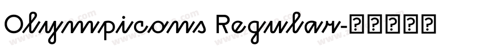 Olympicons Regular字体转换